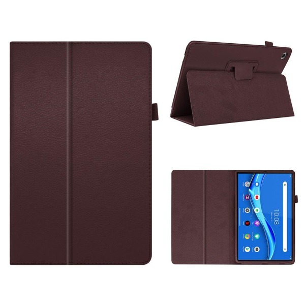Lenovo Tab M10 HD Gen 2 litchi texture leather case - Brown Brown