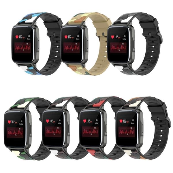 Haylou SmartWatch LS01 camouflage urrem - Camouflage Grå Silver grey