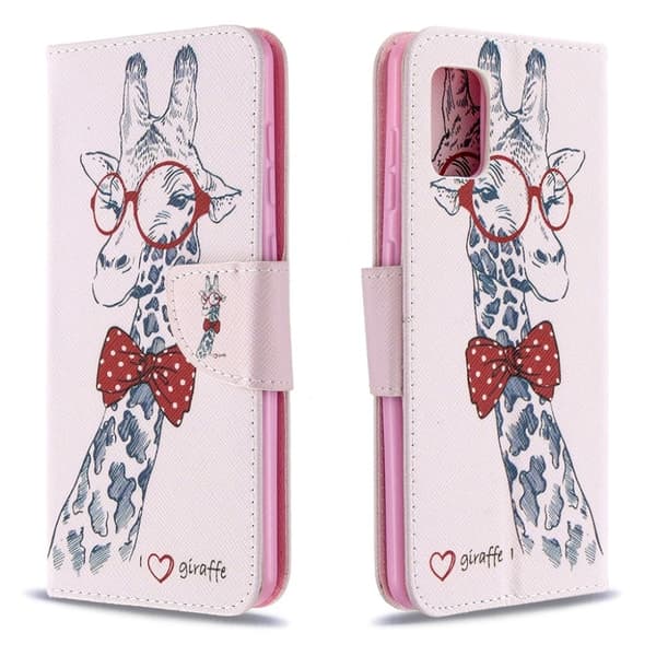 Wonderland Samsung Galaxy A31 Etui - Giraf Multicolor