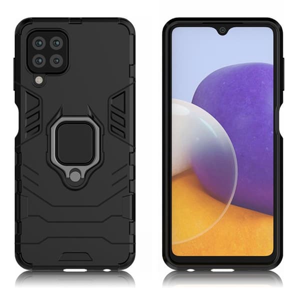 Rengassuojakotelo - Samsung Galaxy M32 - Musta Black