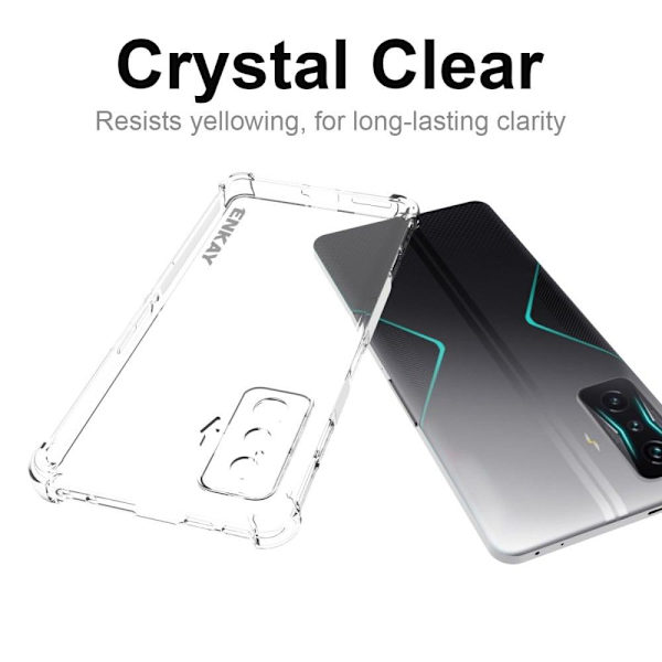 ENKAY klart faldsikkert etui til Xiaomi Poco F4 GT Transparent