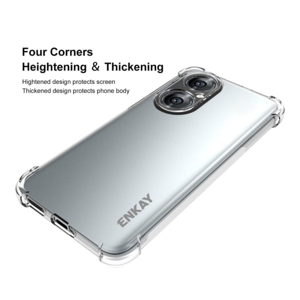 ENKAY genomskinligt droppsäkert fodral för Huawei P50 Transparent