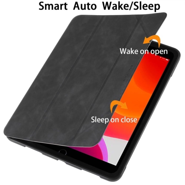 DG.MING See Series Etui Auto Wake & Sleep Læderskal iPad 10.2 (2 Black