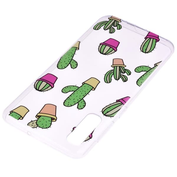 Samsung Galaxy A50 Etui Med Mønster - Kaktusmønster Multicolor