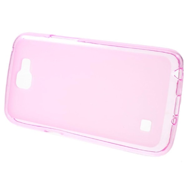 Wulff dobbeltsidet mat TPU cover til LG K4 - Pink Pink