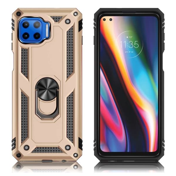 Bofink Combat Motorola Moto G 5G Plus etui - guld Gold