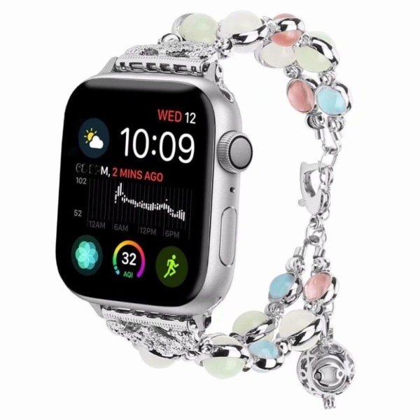 Apple Watch Series 4 44mm luminous pearl wrist band - Silver Silvergrå