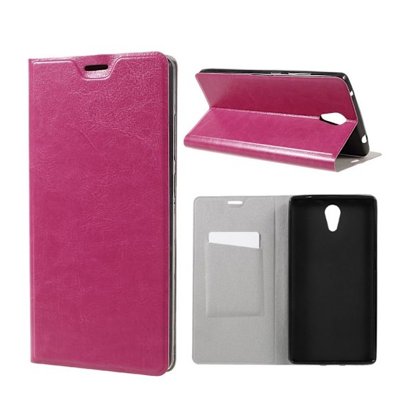 Lenovo Phab 2 holdbart og stilfuldt læder-etui - Hot pink Pink