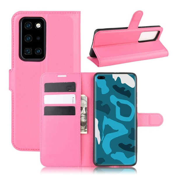 Classic Huawei P40 Pro flip etui - Rose Pink