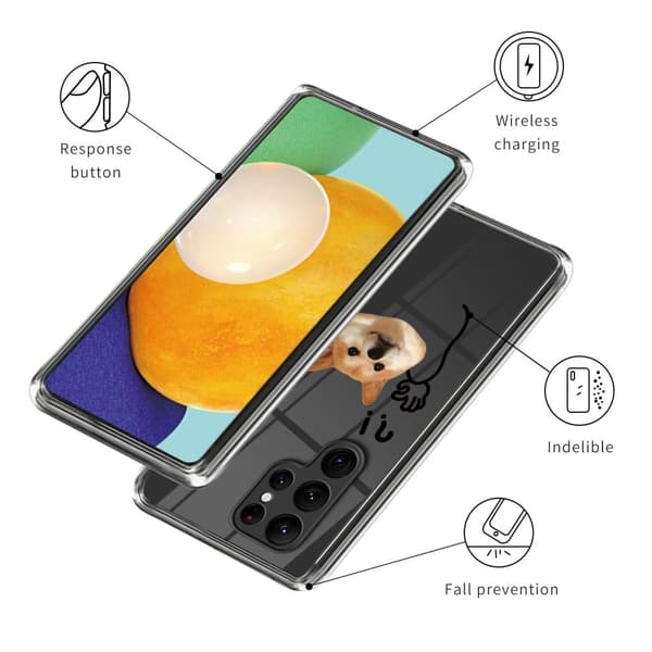 Deco Samsung Galaxy S24 Ultra cover - Overgivelseshund Brown