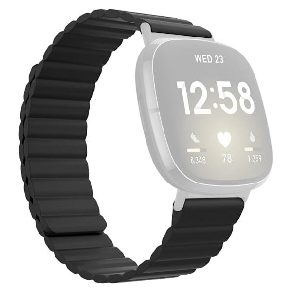 Fitbit Sense / Versa 3 silikone-urrem - Sort Black