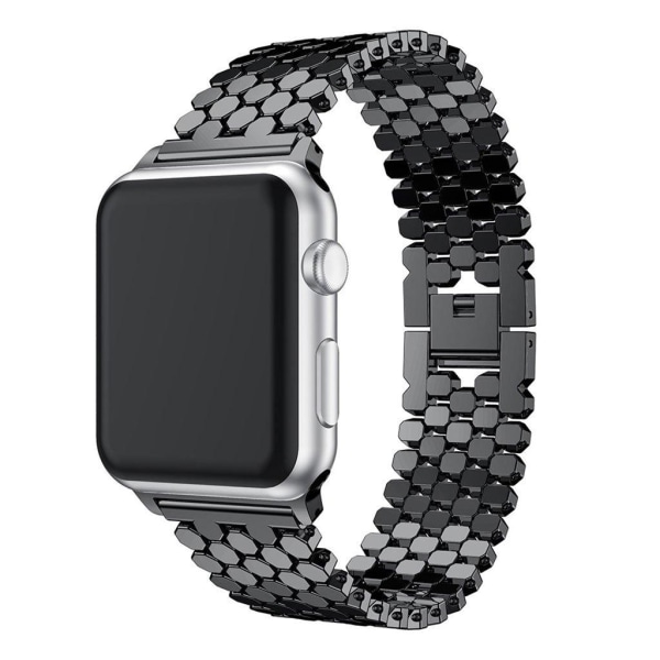 Apple Watch 42mm polygon pattern watch band - Black Black