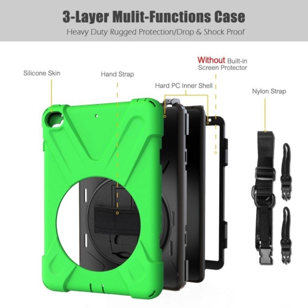 iPad Mini (2019) X-Shape silicone case - Green Green