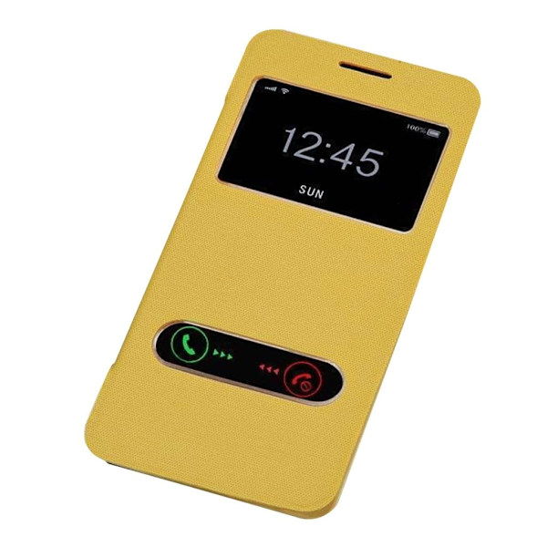 Samsung Galaxy Alpha batteri flipfodral (gult) Gul