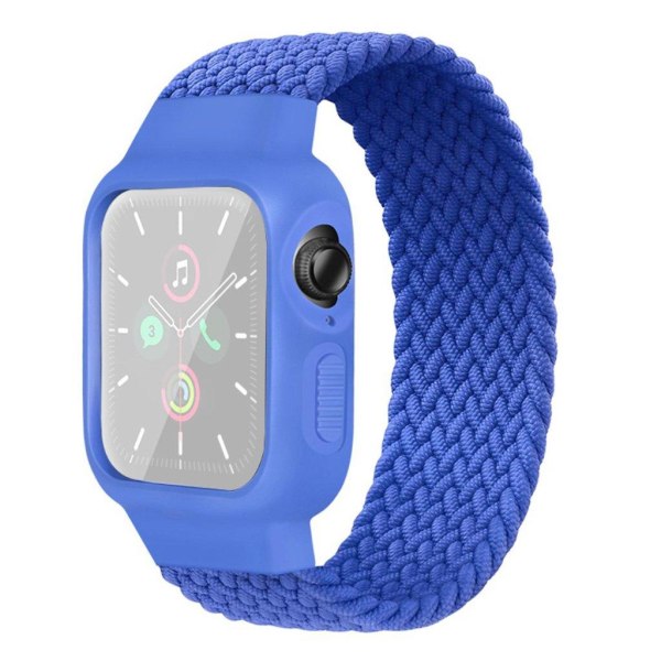 Apple Watch Series 6 / 5 40mm nylon braid watch band - Blue / Si Blå