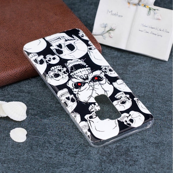 Samsung Galaxy S9 Plus mønstret IMD blød TPU etui - Kranium Multicolor