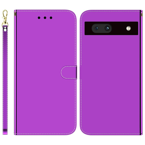Mirror Google Pixel 7a Flip Fodral - Lila Lila