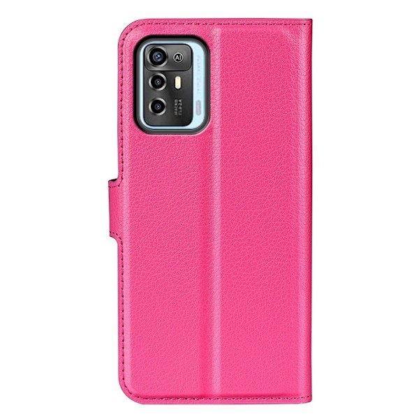 Klassisk ZTE Blade A72 Flip Etui - Rose Pink