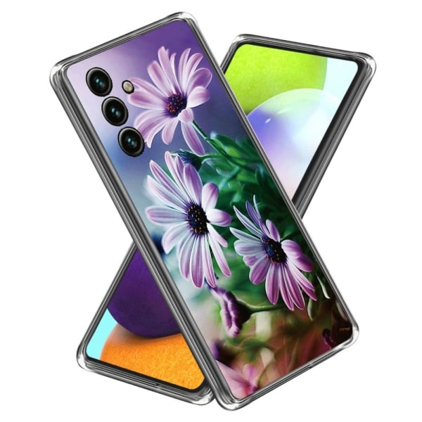 Deco Samsung Galaxy A34 5G Etui - Lilla Krysantemum Purple