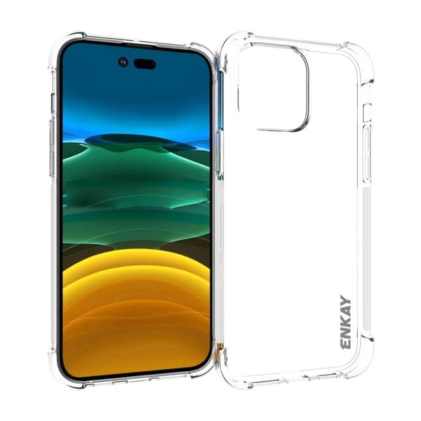 ENKAY gjennomsiktig fallsikkert etui for iPhone 14 Pro Max Transparent