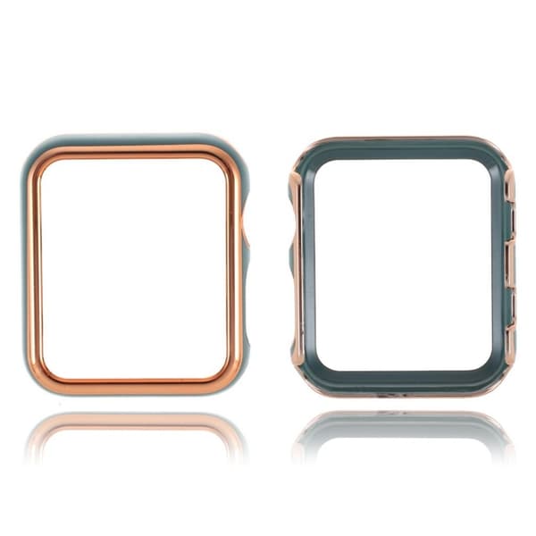 Apple Watch Series 6 / 5 40 mm ram med blank glasyr - Guld / Mörkgrön Guld