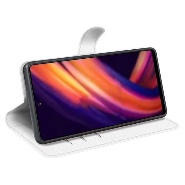 Classic Motorola Edge 30 Pro / Motorola Edge X30 fodral - Vit Vit