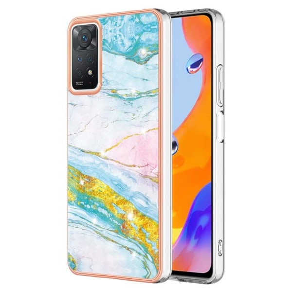 Marble design Xiaomi Redmi Note 11S 5G / Xiaomi Redmi Note 11 Pro kotelot - Vihreä Ja Vihreä Multicolor