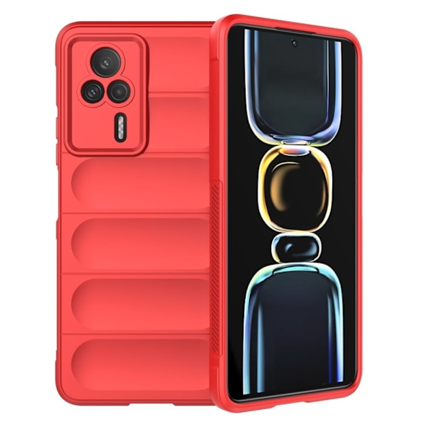 Blødt grebsformet cover til Xiaomi Redmi K60E - Rød Red
