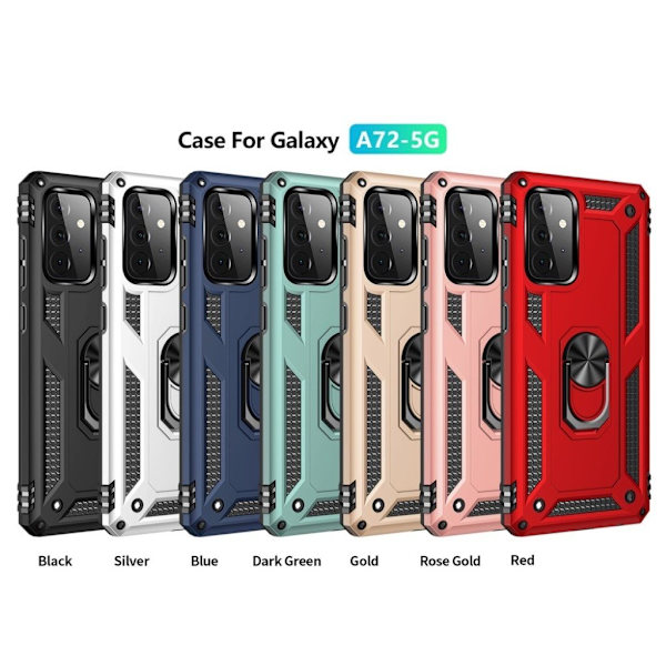 Bofink Combat Samsung Galaxy A72 5G Etui - Sølv Silver grey