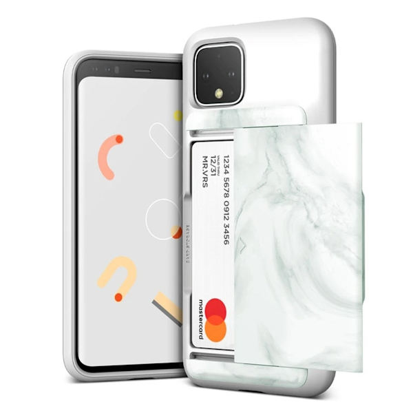 Marmordesign Google Pixel 4 XL deksel - Hvit Marmor White