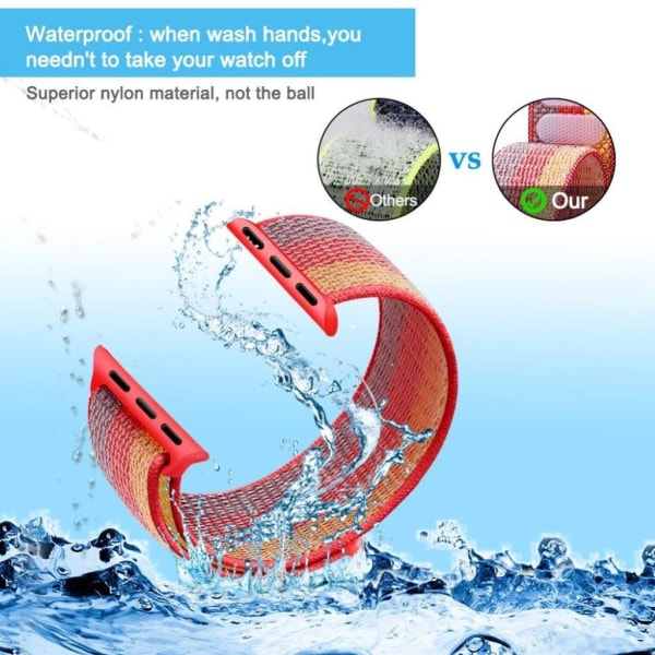 Apple Watch Series 4 44mm waterproof nylon watch band - Red Röd