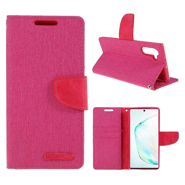 MERCURY dagbok i canvas - Samsung Galaxy Note 10 - Rosa Rosa
