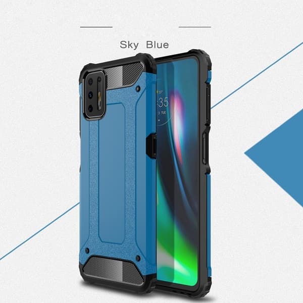 Armour Guard Etui Motorola Moto G9 Plus - Blå Blue