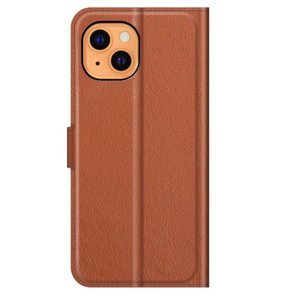 Klassisk iPhone 13 Mini flip etui - Brun Brown