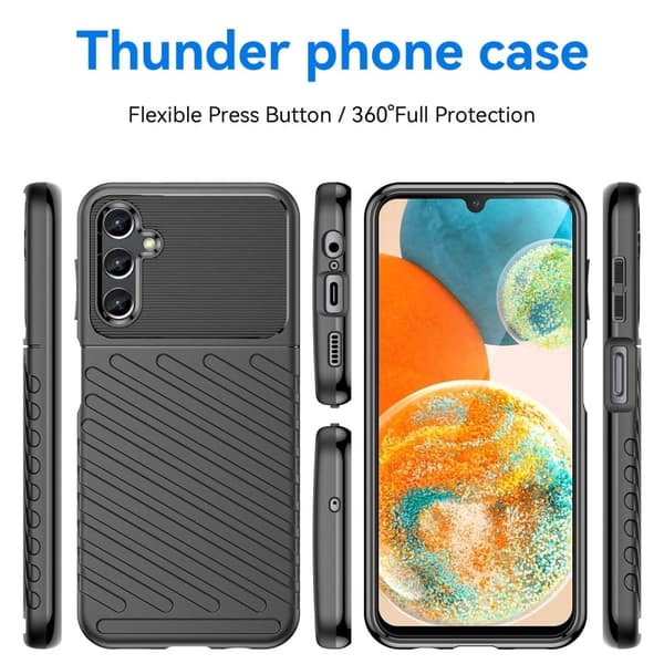 Thunder Samsung Galaxy A14 Fodral - Svart Svart