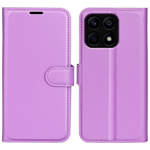 Klassisk Honor X8a Flip Etui - Lilla Purple