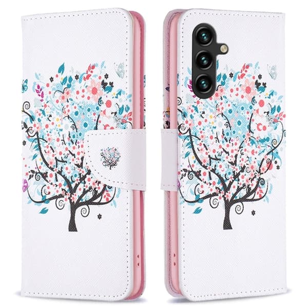 Wonderland Samsung Galaxy A56 flip etui - Blomstertræ Pink