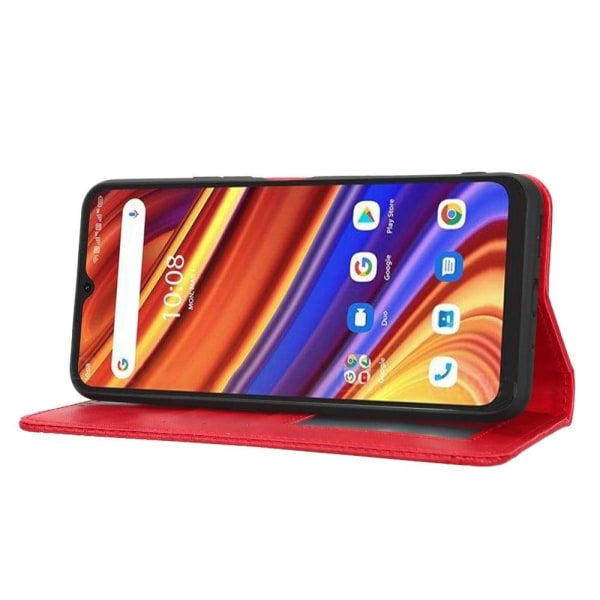 Bofink Vintage Umidigi Power 7 / 7s Nahkakotelo - Punainen Red