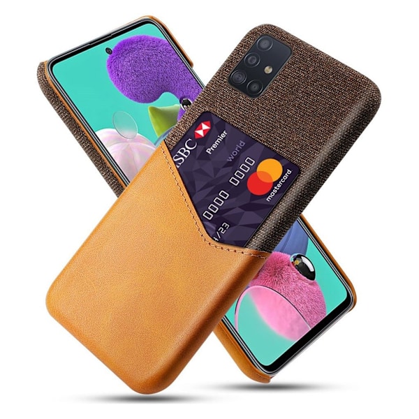 Bofink Samsung Galaxy A51 skal med korthållare - Brun Brun