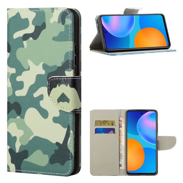 Wonderland Samsung Galaxy S21 Plus Flippetui - Camouflage Green