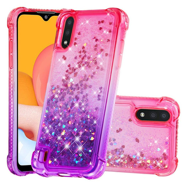 Princess Samsung Galaxy A01 deksel - Rose / Lilla Multicolor