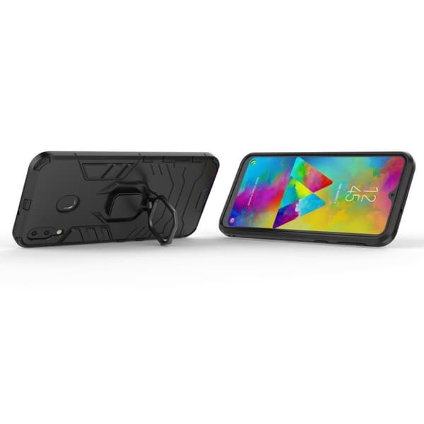 Ring Guard Samsung Galaxy M20 deksel - Svart Black