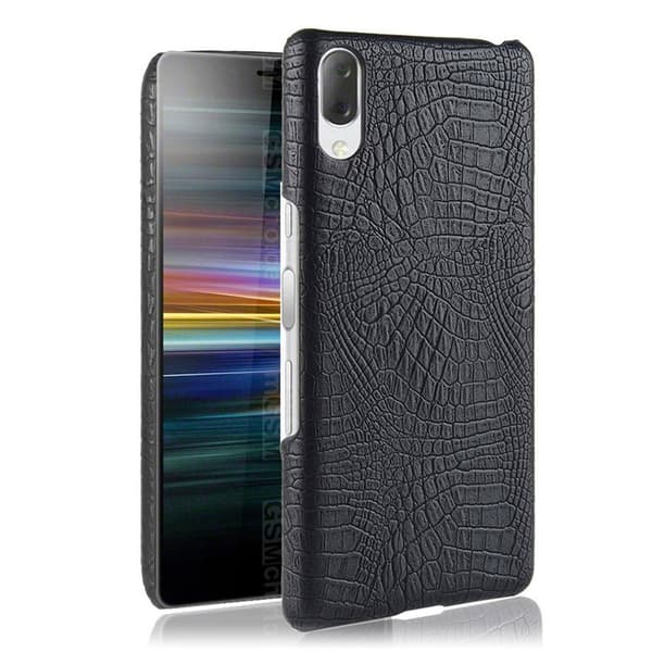 Sony Xperia L3 krokodille tekstur læretui - svart Black