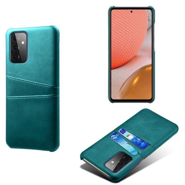 Dual Card Etui Samsung Galaxy A72 5G - Grøn Green