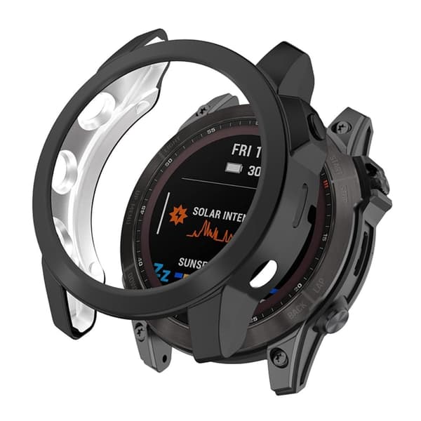 Garmin Fenix 7X galvaniseringsdeksel - Svart Black