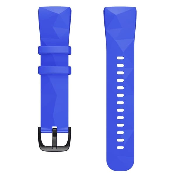 Fitbit Charge 4 / 3 tofarvet silikone-urrem - Kongeblå / Rød Blue