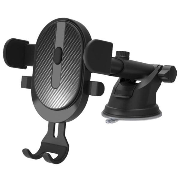 Universal D-23 car dashboard rotatable phone mount holder - Blac Svart