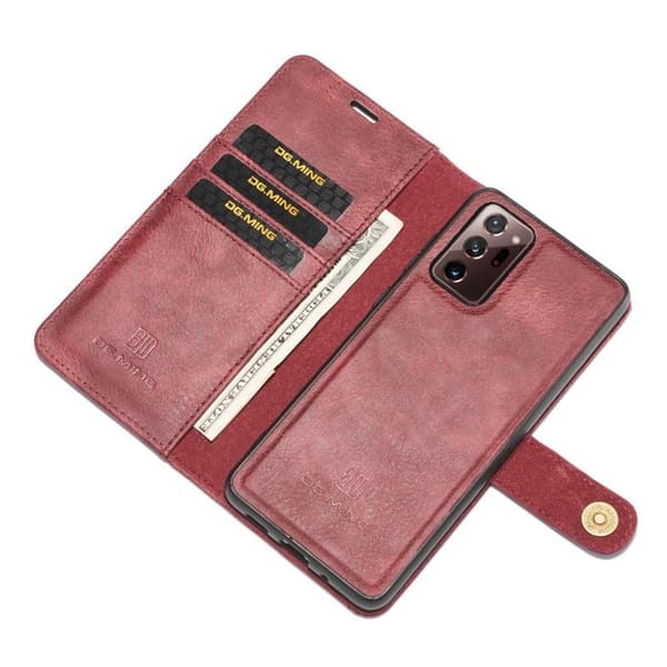 DG.Ming Samsung Galaxy Note 20 Ultra 2-in-1 Lommebok Etui - Rød Red