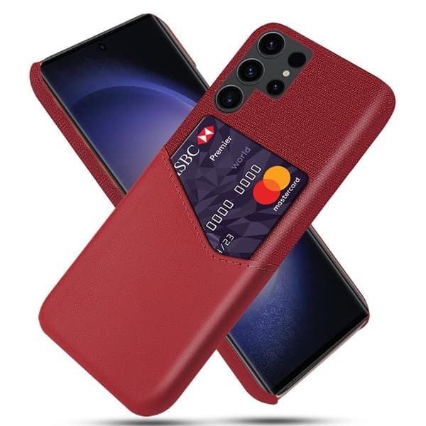 Bofink Samsung Galaxy S24 Ultra kortdeksel - Rød Red