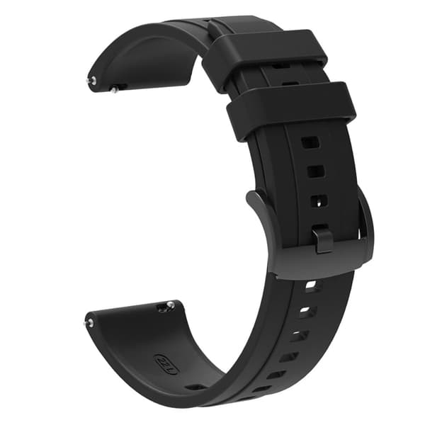 Huawei Watch GT 4 46mm Smart Watch Band 22mm Silicone Strap Replacement - Sort Black